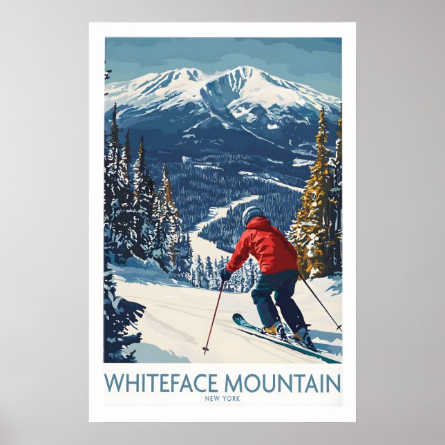 Ski Whiteface NY 1 Poster (Front)