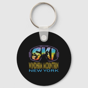 Ski Windham Mountain New York Skiing Vacation Keychain