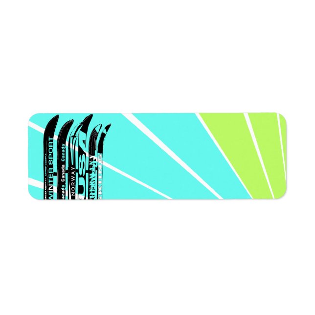 Ski Winter Sport Label (Front)