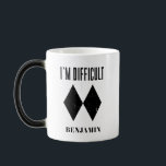 Ski Winter Sports Gag Birthday Personalized Color Morph Mug<br><div class="desc">I'm Difficult Skiing gag for skiers hitting the slopes. Perfect for any time of the year. Double Black Diamond design that skiers and future skiing fans would love</div>