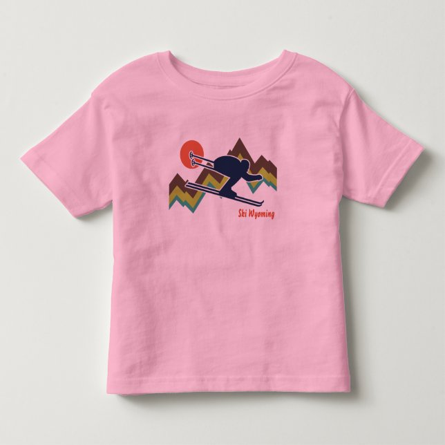 Ski Wyoming Toddler T-shirt (Front)