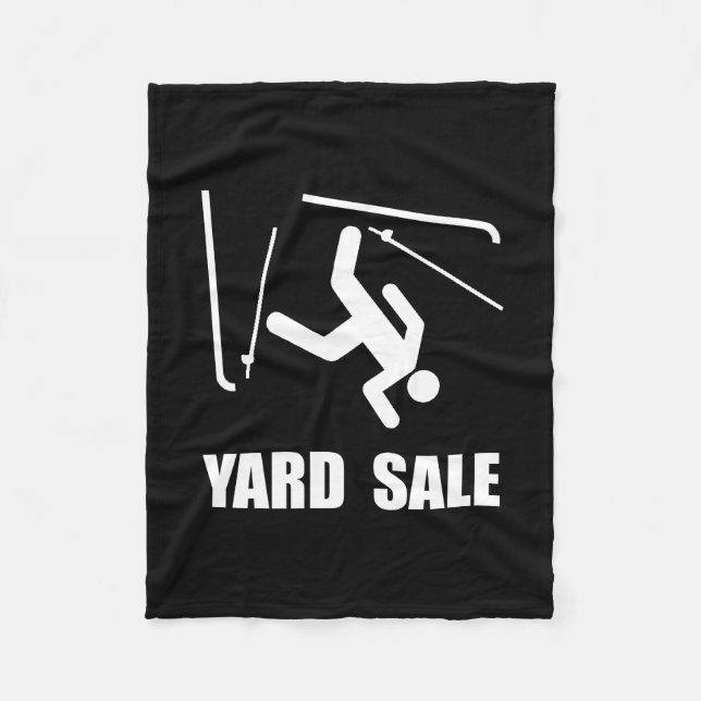 Ski Yard Sale Fleece Blanket (Front)