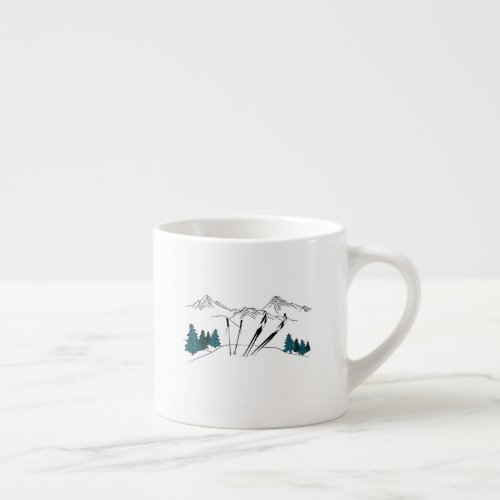 Ski You Later Ski Scene Winter Sports Espresso Cup