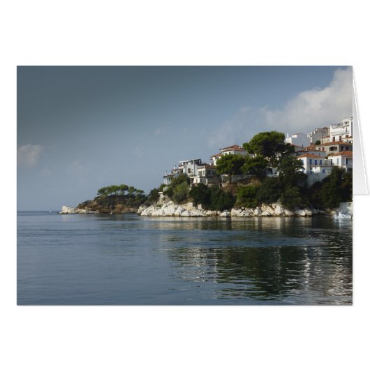 Skiathos Town from the sea Calm Waters (Front Horizontal)