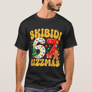 Skibidi 67 Rizzmas Six Seven Meme Christmas Boys G T-Shirt