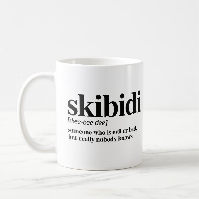Skibidi Definition Coffee Mug (Left)