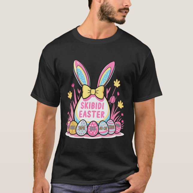 Skibidi Easter - Funny Easter Rizzler Gen Alpha Sl T-Shirt (Front)
