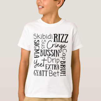 Skibidi Rizz Funny Kids Rizz Bussin Gen Z Christma T-Shirt