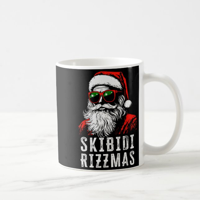 Skibidi Rizzmas Christmas Rizz Santa Claus Charism Coffee Mug (Right)