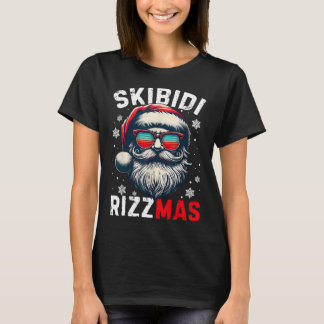 Skibidi Rizzmas Christmas Rizz Santa Claus Charism T-Shirt
