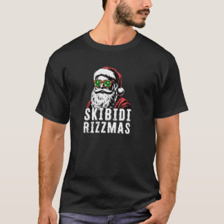 Skibidi Rizzmas Christmas Rizz Santa Claus Charism T-Shirt