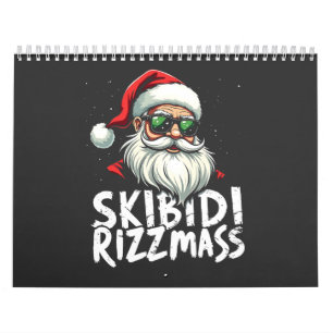 Skibidi Rizzmas Funny Gen Alpha Slang Christmas   Calendar