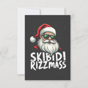 Skibidi Rizzmas Funny Gen Alpha Slang Christmas Invitation