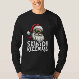 Skibidi Rizzmas Funny Gen Alpha Slang Christmas T-Shirt
