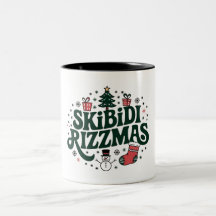Skibidi Rizzmas Mug – Funny Christmas Coffee Cup