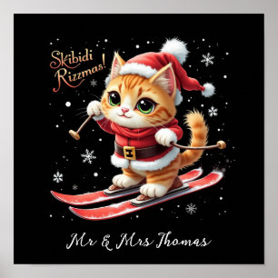 Skibidi Rizzmas The Ultimate Funny Christmas Meme Poster