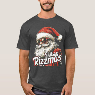 Skibidi Rizzmass Funny Santa Claus Rizz the Season T-Shirt