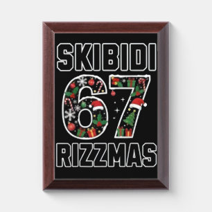 Skibidi Six Seven Rizzmas Funny Christmas 2025 Mem Award Plaque