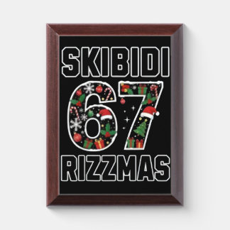Skibidi Six Seven Rizzmas Funny Christmas 2025 Mem Award Plaque