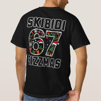 Skibidi Six Seven Rizzmas Funny Christmas 2025 Mem T-Shirt