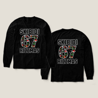 Skibidi Six Seven Rizzmas Funny Christmas 2025 Mem Tri-Blend Shirt