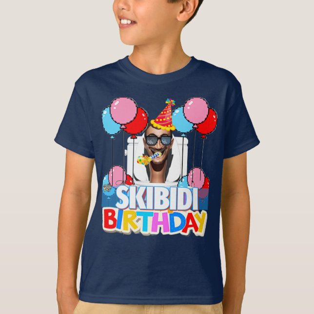 Skibidi Toilet Birthday Tee [Customize It!!] (Front)