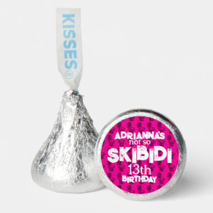 Skibidi Toilet Pink Birthday Party Hershey®'s Kisses®