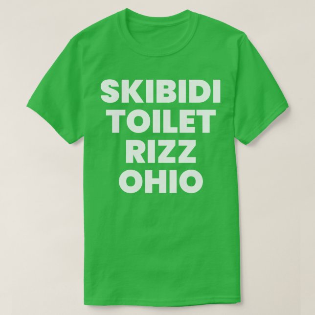Skibidi Toilet Rizz Ohio T-Shirt (Design Front)