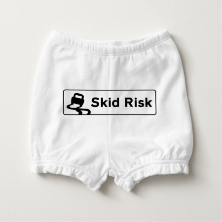 Skid Risk Funny Underwear Baby Bloomer