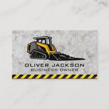 Skid Steer | Construction Business Card by lovely_businesscards at Zazzle