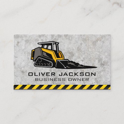 Skid Steer  Construction Business Card