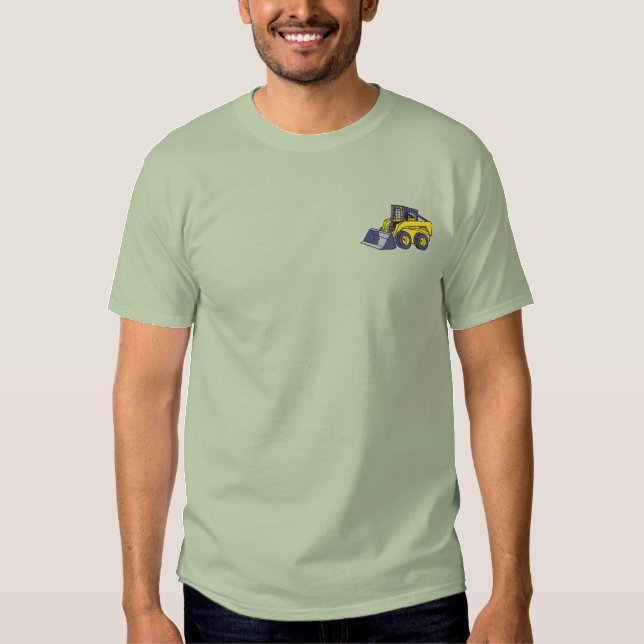Skid Steer Embroidered T-Shirt (Front)