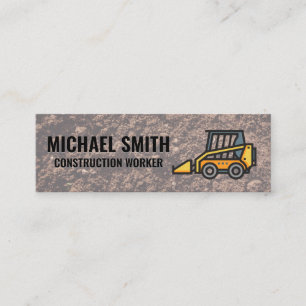 Skid Steer Loader   Bulldozer   Dirt Mini Business Card