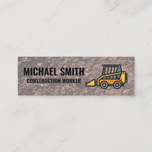 Skid Steer Loader  Bulldozer  Dirt Mini Business Card