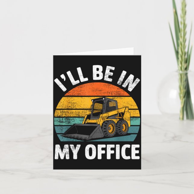 Skid Steer Operator Construction Heavy Equipment J Card (Front)