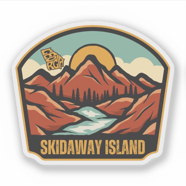 Skidaway Island, Georgia Sticker (Front)