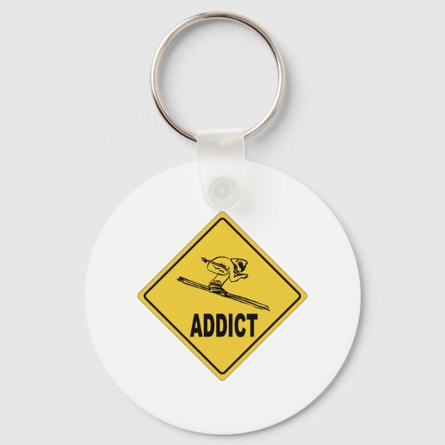 Skier 2 keychain (Front)