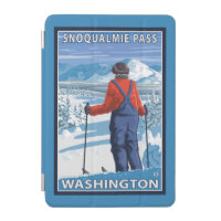 Skier Admiring - Snoqualmie Pass, Washington