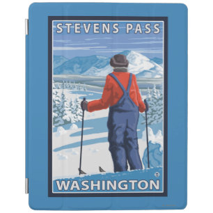 Skier Admiring - Stevens Pass, Washington iPad Smart Cover
