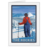 Skier Admiring - The Rockies (Front)