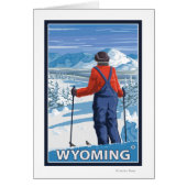 Skier AdmiringWyoming (Front)