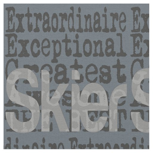 Skier Extraordinaire Fabric