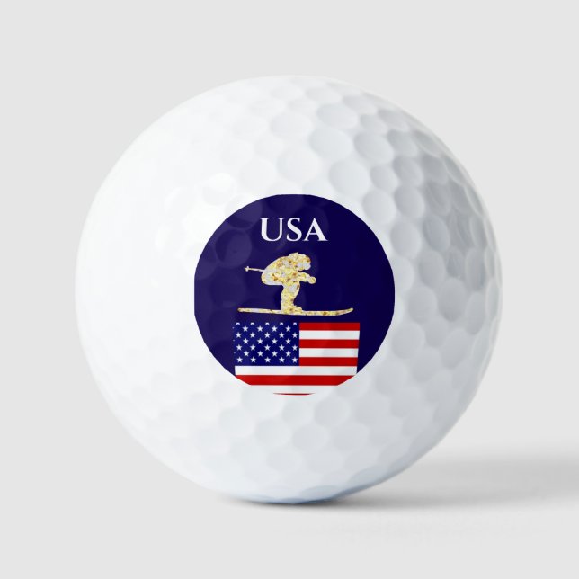 SKIER GOLF BALLS (Front)