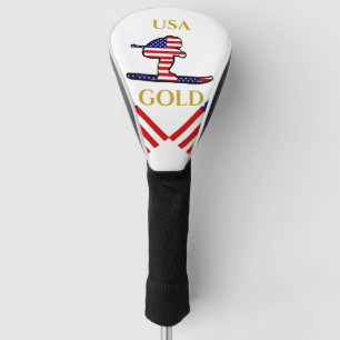 SKIER GOLF HEAD COVER