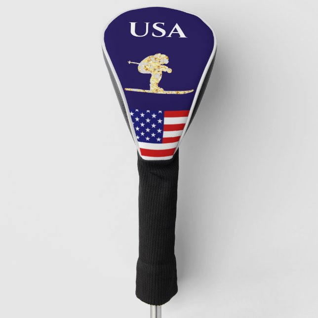 SKIER GOLF HEAD COVER (Front)