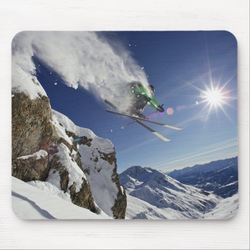 Skier in Midair Mouse Pad