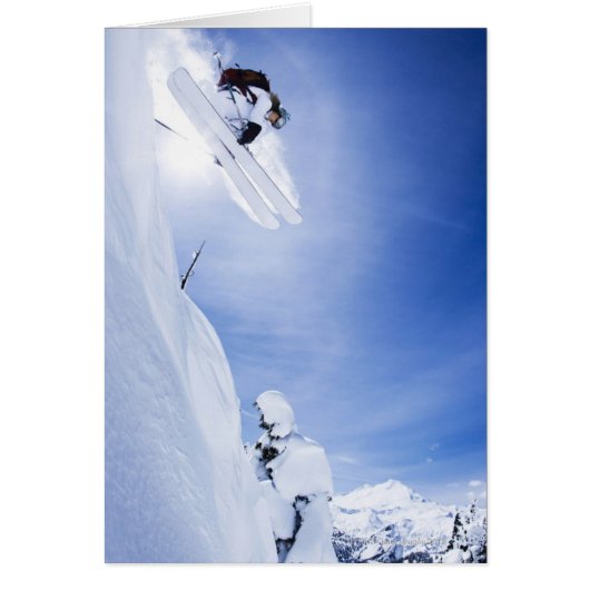 Skier Jumping Cards (Front)