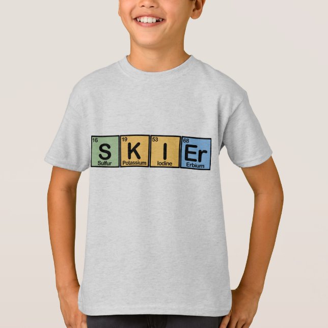 Skier made of Elements T-Shirt (Front)