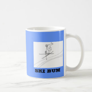 skier, SKI BUM Coffee Mug
