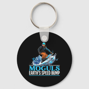 Skier Skier Ski Season Winter Sport Snow Mogul Ski Keychain